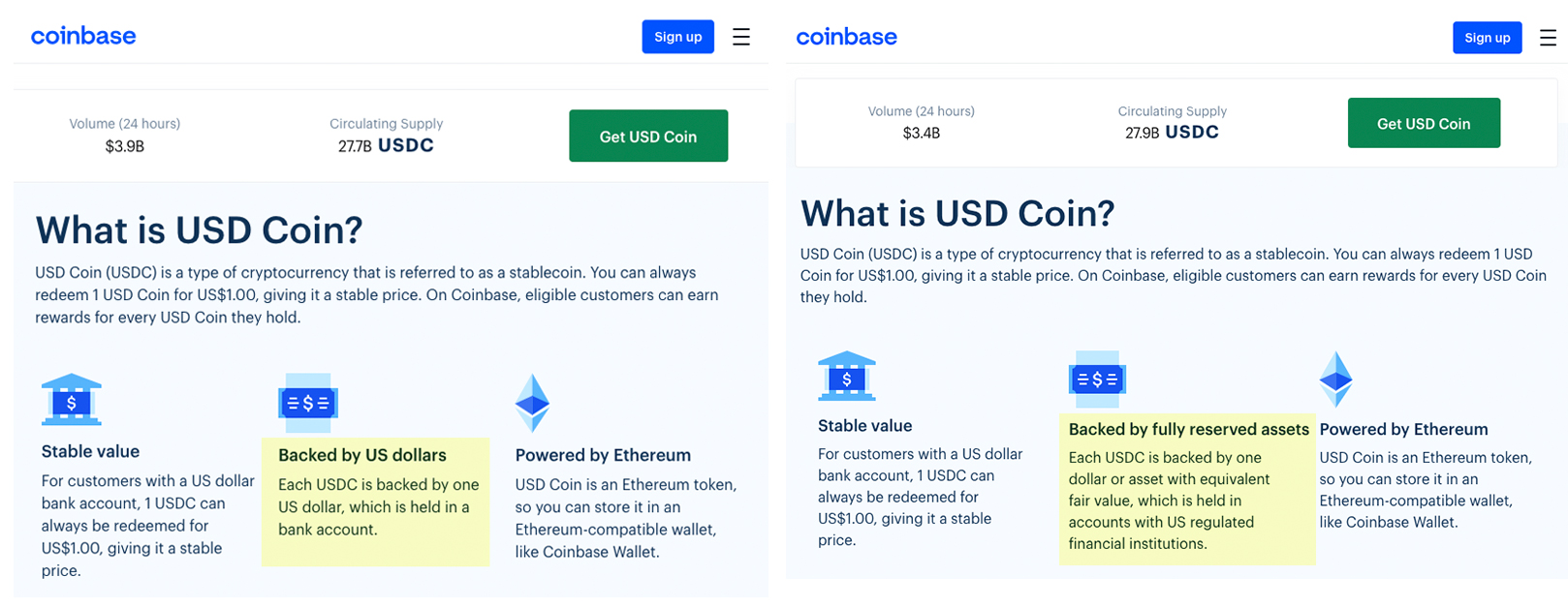 Coinbase反击PAX无法可管论 却悄悄撤换USDC储备金描述插图2