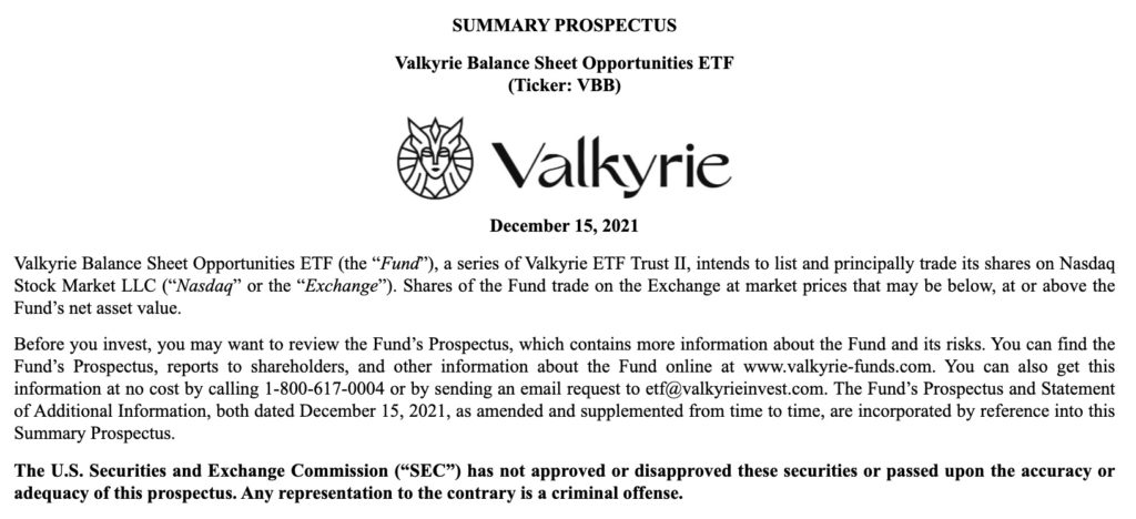 Valkyrie拟推新ETF VBB！追踪特斯拉l等持有比特币的上市企业插图1