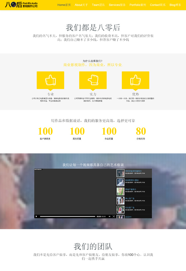 wordpress影视工作室主题插图