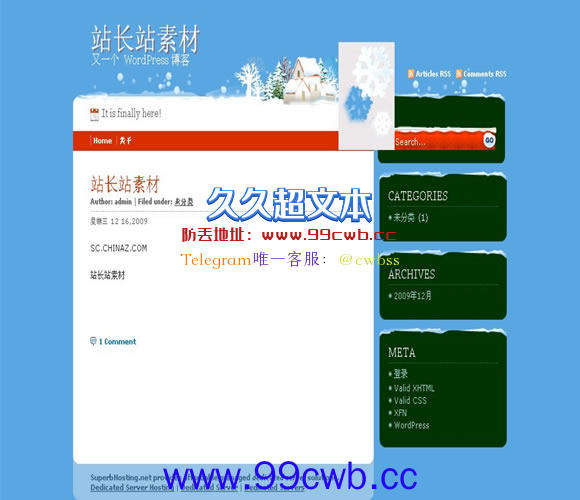 WordPress christmas模板插图