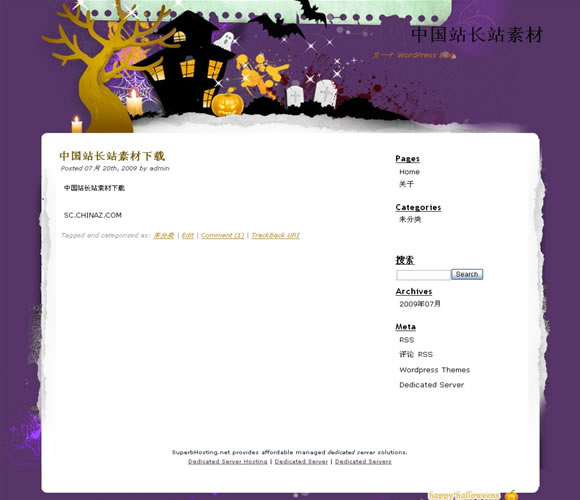 WordPress Midnight模板插图