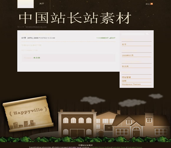 WordPress Happyville模板插图