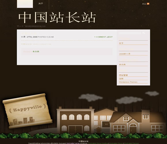 WordPress Happyville模板插图