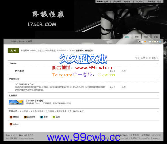 Discuz! 终极性感模板插图