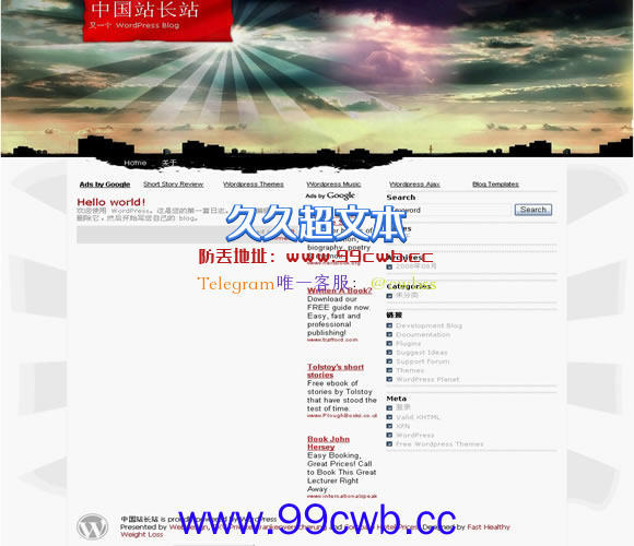 WordPress Sunset City模板插图