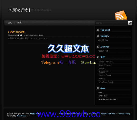 WordPress Black2模板插图