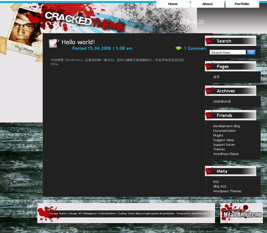 WordPress cracked模板插图