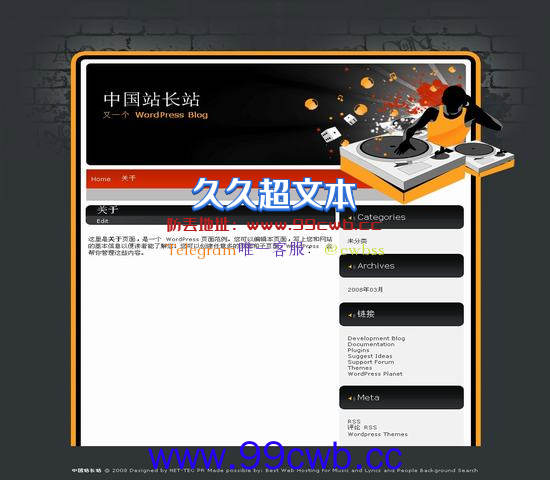 WordPress Master Plan模板插图