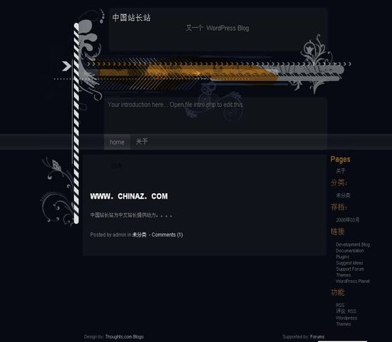 WordPress Navydark模板插图