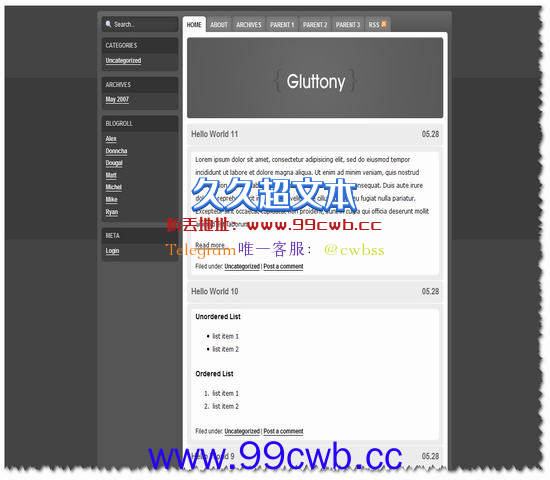 WordPress Gluttony年度佳16插图