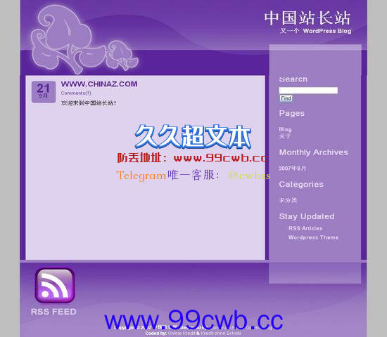 WordPress Elegant Purple插图