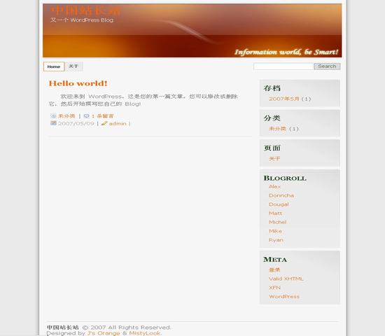 WordPress J\’s Orange插图