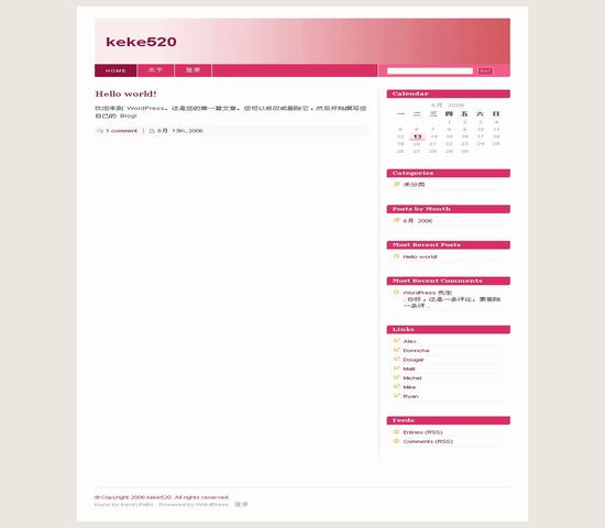 WordPress Blix_red插图