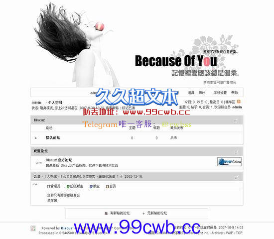 Discuz! because风格插图