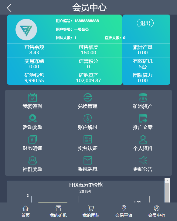 【免费资源】CBT云矿机/矿机区块链/功能全面/带签到功能插图5