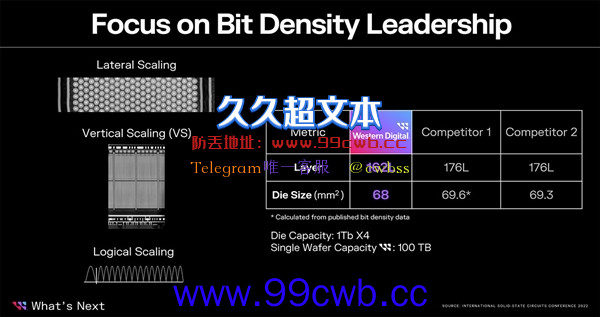 西数将量产162层闪存：一块晶圆容量100TB