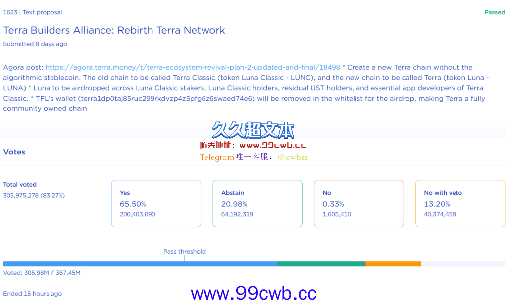 Terra2.0通过！分叉Core5/27启用 币安、Bybit、FTX支持新Luna空投插图1