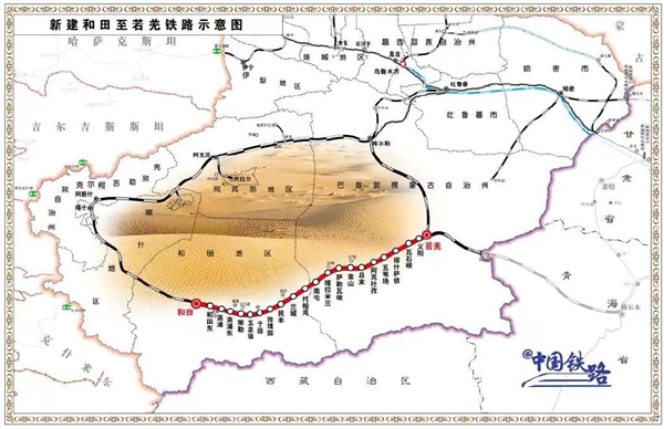 世界首个沙漠铁路环线！和田至若羌铁路6月16日开通运营