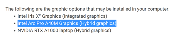 Intel显卡最后一招！工作站版Arc Pro A40首次现身