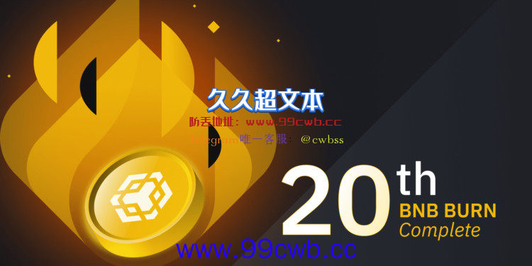 币安第20次烧币4.4亿美元！逾195万枚BNB销毁 币价涨超8%插图