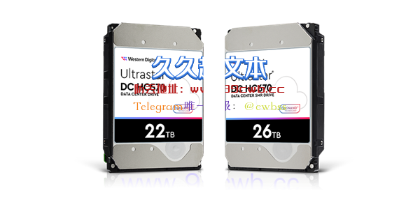 单机最大528TB！西数三大22TB硬盘上市：拒绝SMR叠瓦式