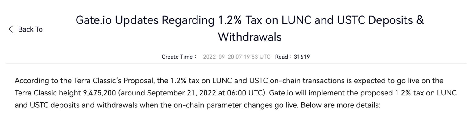 LUNC上线1.2%燃烧税 首日烧毁不到3000美元插图2