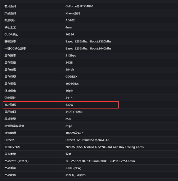 630W！RTX 4090解锁极限功耗