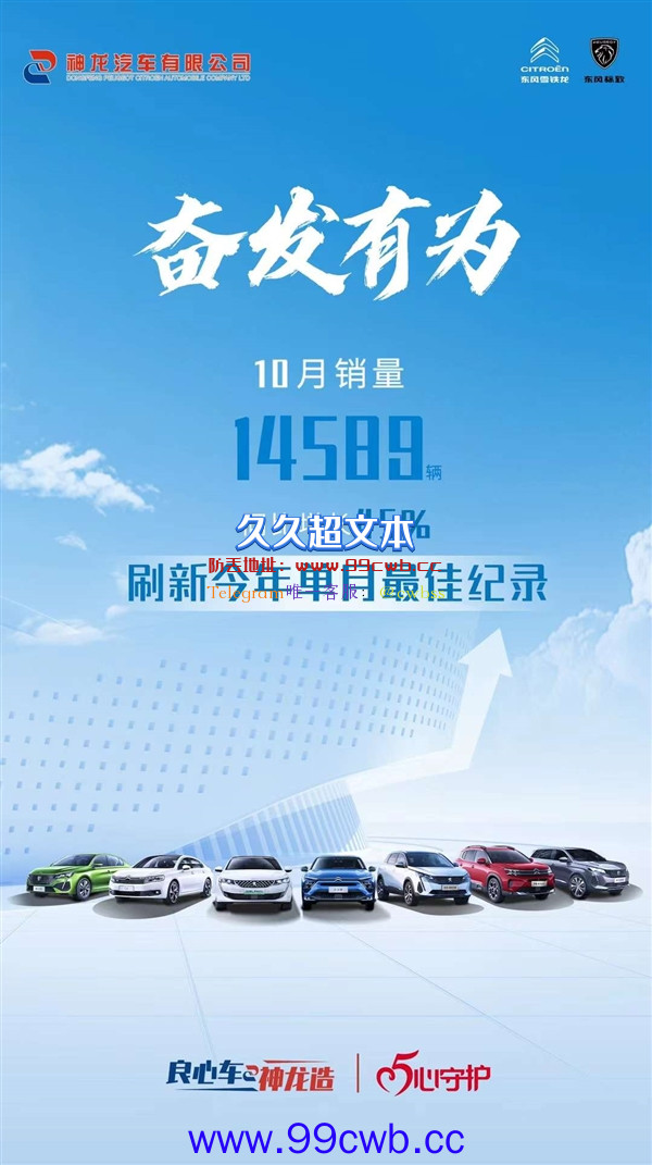 法系车独苗崛起 神龙汽车公布10月销量：卖出1.4万同比大增45%