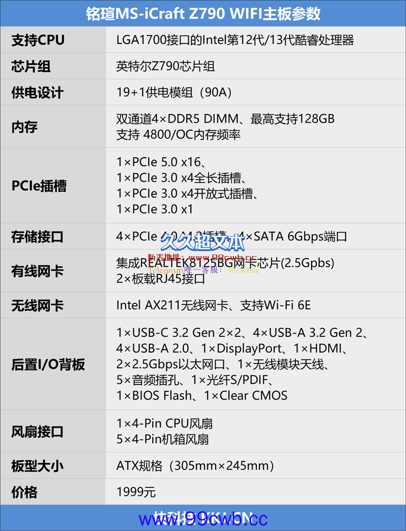 铭瑄MS-iCraft Z790 WIFI主板评测：要性价比也要超频潜力 13600K性能再提9.6%