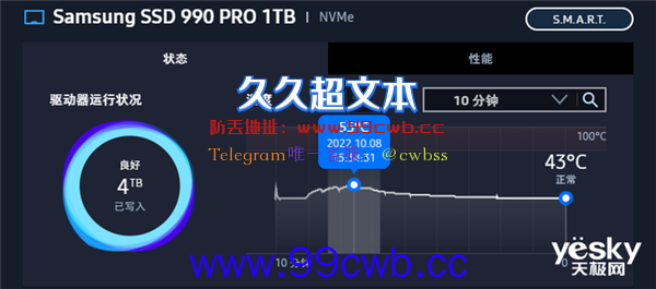 PCIe 4.0速度创新高 三星990 PRO 1TB版本上手