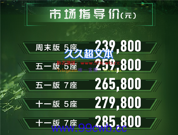 23.98万元起 北京越野BJ60上市：坦克300强敌来袭