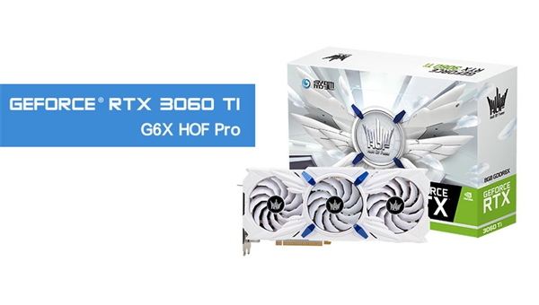 时隔6年！影驰HOF名人堂首次下放RTX 3060 Ti：里外纯白无瑕