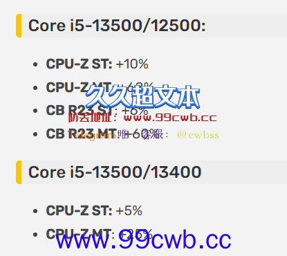 “垃圾佬”Up主上手Intel酷睿i5-13500 ES散片：性能比12代快超60%