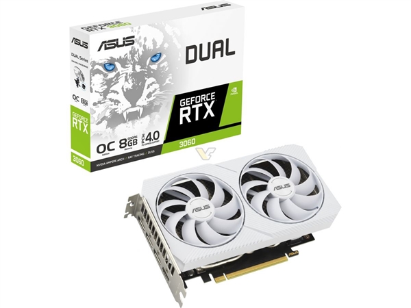 想要4080/90降价不现实！厂商仍大力推RTX 3060 8GB 华硕发白色版2599元