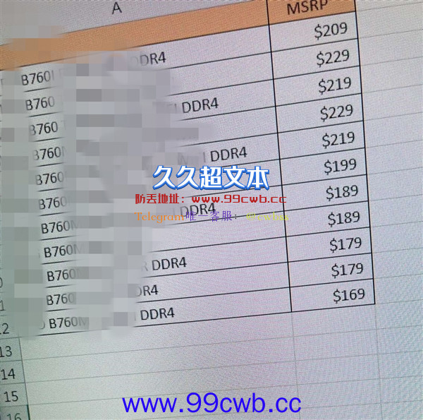 Intel B760主板果然大涨价！怎么跟AMD学坏了？