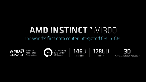 1460亿晶体管！AMD全球首创超级APU MI300下半年见