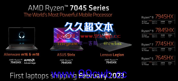 AMD Zen4笔记本登顶世界第一！31％优势碾压12代酷睿