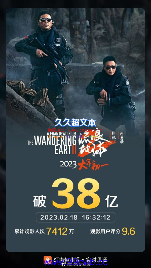 冲击40亿有望！《流浪地球2》累计票房已超38亿