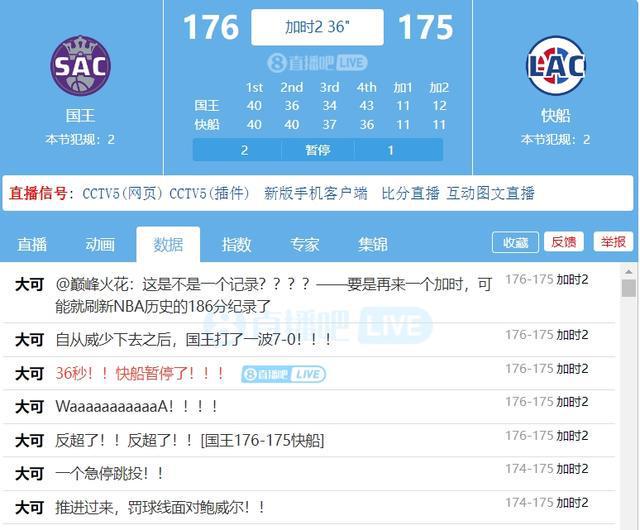 有生之年！快船VS国王双加时狂飙351分 NBA历史第2高总得分！插图1