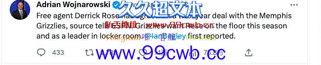 罗斯2年650万加盟灰熊：34岁前MVP拒绝退役 新季扮莫兰特精神导师插图